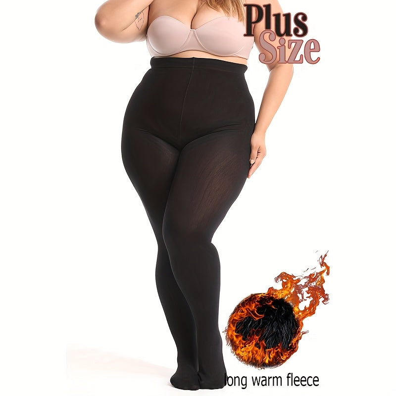 2025 Novas Meias Calças Térmicas Femininas 400 - Ultra Macias Anti-Pilling Plus Size, Forro de Fleece Quente e Longo, Alta Elasticidade para Conforto o Dia Todo, Lavagem Manual Apenas, Meias com Forro de Pelúcia, Design Elegante, Ajuste Perfeito, Textura Suave, Ideal para Clima Frio, Duráveis, Confortáveis, Uso no Escritório