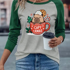 Chic Capybara Print Women's T-Shirt - Casual Elegance