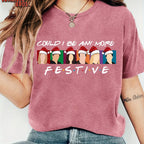 Festive Cartoon Christmas Women's T-Shirt