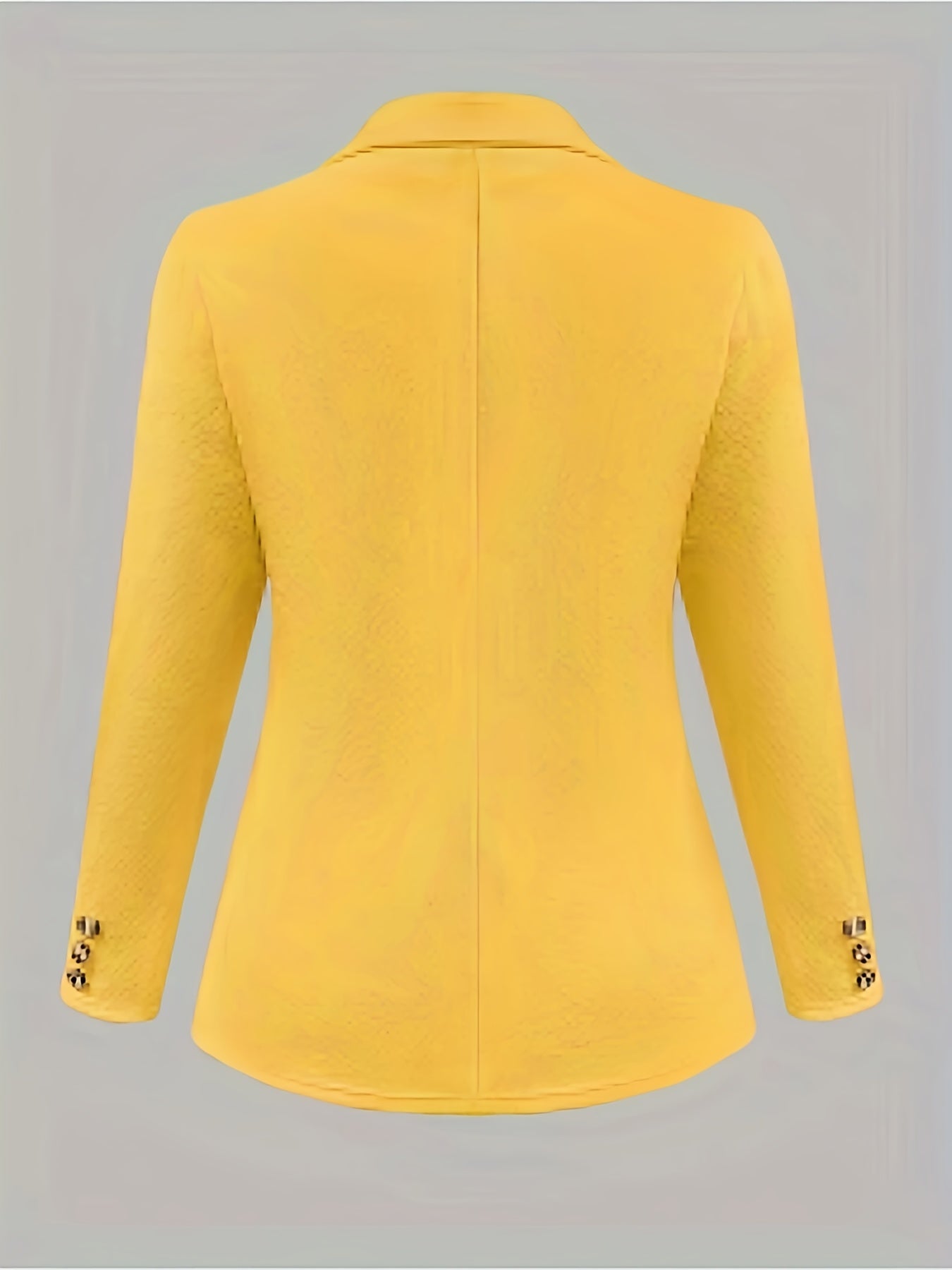 Um casaco de fato de cor sólida elegante e com estilo.