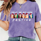Festive Cartoon Christmas Women's T-Shirt