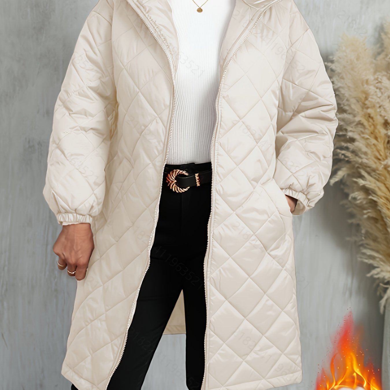 Stylish Hooded Women's Jacket with Purple Lining