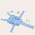 Sistema de Banho para Bebês com Rede Antiderrapante e Tapete de Suspensão - Estrutura para Banheira, Chuveiro, Spa - Auxílio de Banho (///) - Banho para Recém-Nascidos e 0-2 Anos