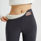 High-Waisted Plush-Lined Winter Leggings
