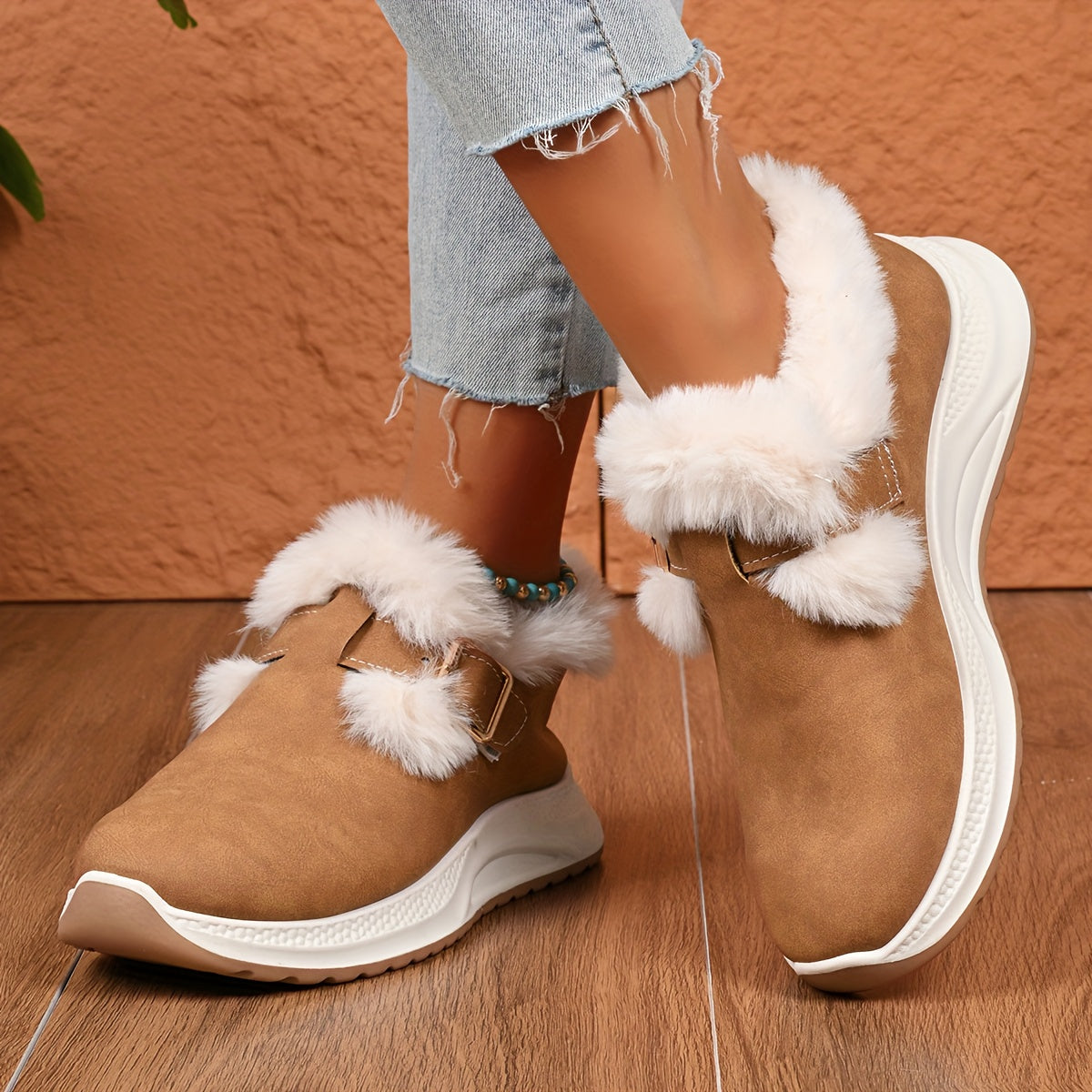 Botas de Neve de Inverno para Mulheres - Aconchegantes e Quentes com Bico Redondo, Sola Macia e PVC, Tamanhos Grandes (Larguras Amplas Disponíveis) para Gelo, Neve e Lama - Botas Casuais e Elegantes para Presentes de Natal, Atividades ao Ar Livre - Adequadas para xxx