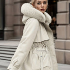 Thermal Winter Coat for Women with Wool Lining