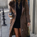 Warm Long Hooded Winter Coat with Faux Fur Lining