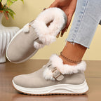 Botas de Neve de Inverno para Mulheres - Aconchegantes e Quentes com Bico Redondo, Sola Macia e PVC, Tamanhos Grandes (Larguras Amplas Disponíveis) para Gelo, Neve e Lama - Botas Casuais e Elegantes para Presentes de Natal, Atividades ao Ar Livre - Adequadas para xxx