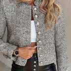 Timeless Women's Blazer with Gold Button Detail