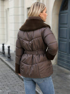 1 Peça Novo Casaco Acolchoado Feminino de Inverno, Casual e Versátil, Presente Perfeito para as Férias