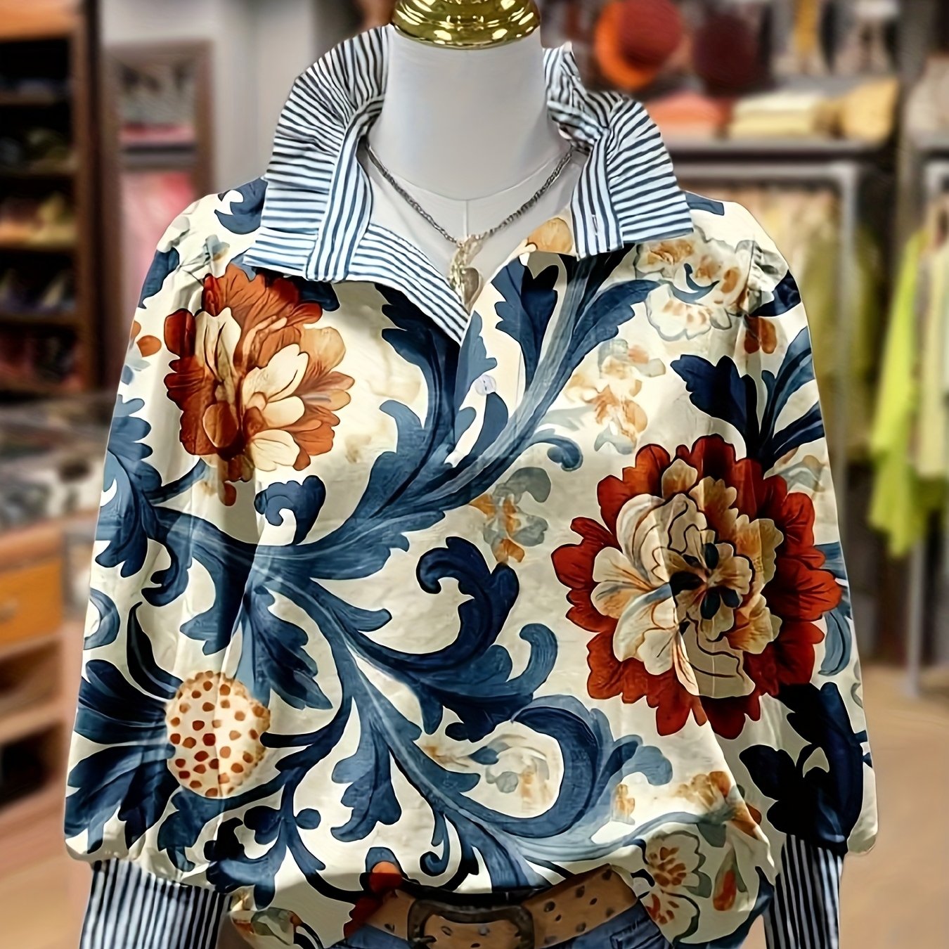 Chic Plus Size Printed Trousers for Everyday Comfort