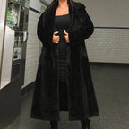 Chic Oversized Faux Fur Coat for Women