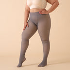 Collants forrados em fleece para mulheres de tamanhos grandes, ideais para o outono e inverno, leggings quentes com alta elasticidade.