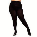 Pack de 2 Collants Térmicos de Tamanho Grande para Mulher - Leggings de Inverno Resistentes 80D, Cobertura de Comprimento Total, Lisos, Laváveis à Mão, para Clima Frio, Leggings de Inverno para Mulher, Collants de Tamanho Grande para Mulher