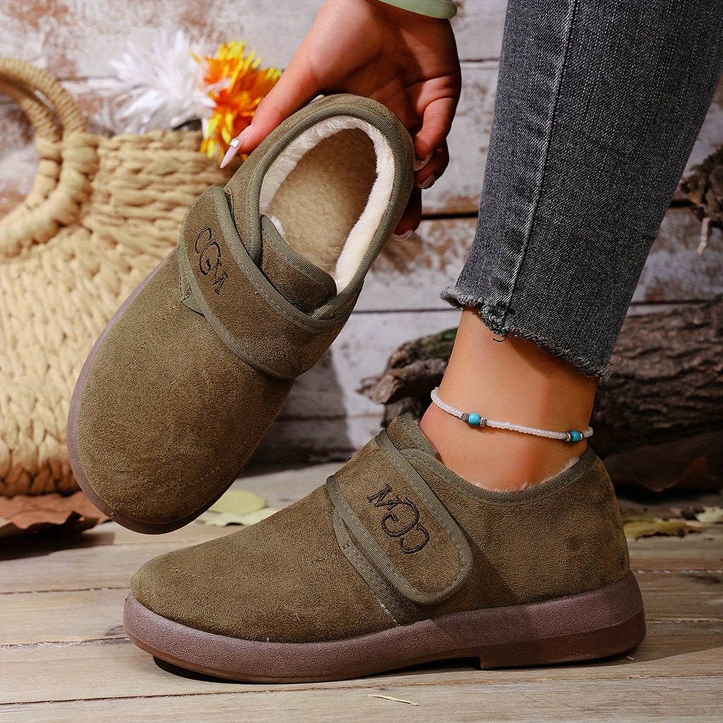 Botas de Inverno Femininas - Fecho Slip-On, Sola de Borracha Antiderrapante, Palmilha Acolchoada - Botas Quentes para Clima Frio para Uso Diário, Viagens, Presente de Halloween Para Mulheres, Botas de Inverno Femininas, Calçado de Festa, Design de Biqueira Redonda, Construção Durável, sola antiderrapante
