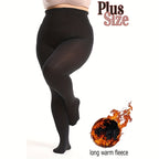 2025 Novas Meias Calças Térmicas Femininas 400 - Ultra Macias Anti-Pilling Plus Size, Forro de Fleece Quente e Longo, Alta Elasticidade para Conforto o Dia Todo, Lavagem Manual Apenas, Meias com Forro de Pelúcia, Design Elegante, Ajuste Perfeito, Textura Suave, Ideal para Clima Frio, Duráveis, Confortáveis, Uso no Escritório