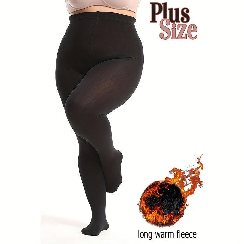 2025 Novas Meias Calças Térmicas Femininas 400 - Ultra Macias Anti-Pilling Plus Size, Forro de Fleece Quente e Longo, Alta Elasticidade para Conforto o Dia Todo, Lavagem Manual Apenas, Meias com Forro de Pelúcia, Design Elegante, Ajuste Perfeito, Textura Suave, Ideal para Clima Frio, Duráveis, Confortáveis, Uso no Escritório