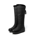 Elegant Mid-Calf Snow Boots with Faux Fur Lining