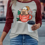 Chic Capybara Print Women's T-Shirt - Casual Elegance