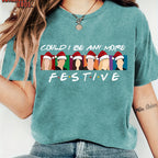 Festive Cartoon Christmas Women's T-Shirt