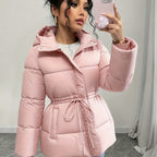 Elegant Black Winter Coat for Women - H-Line Silhouette