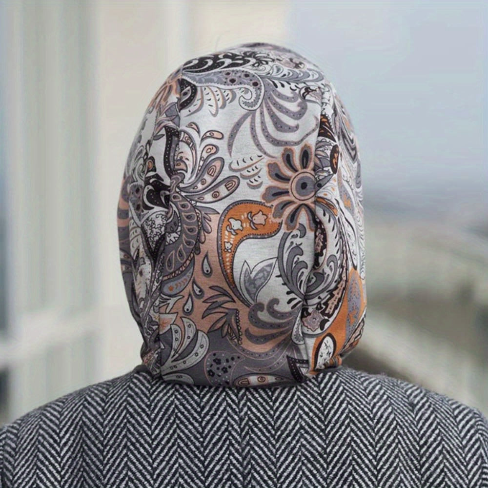 Gorro de Inverno Feminino - Beanie Elegante Dobrável com Fechamento de Botão, Portátil para Viagens e Uso Diário - Lavável na Máquina - Presente Perfeito para Mulheres (Marrom/Cinza/Preto/Branco/Laranja)