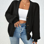 Elegant Knit Cardigan for Women - Perfect for Spring & Fall