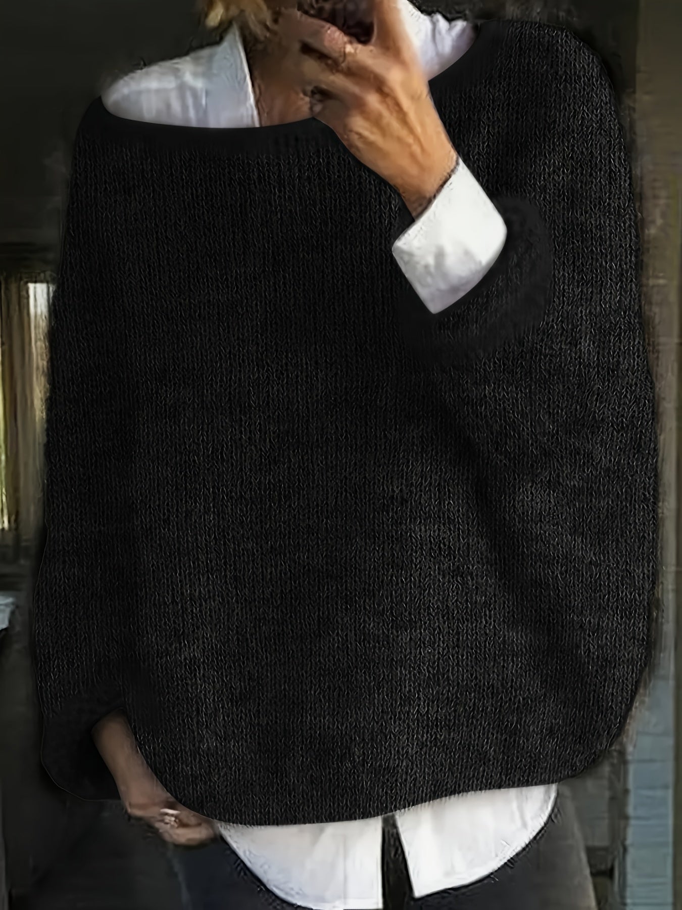 Casaco de Inverno Quente para Mulheres com Gola Barco e Ombro de Fora - Jaqueta de Gola de Manga Longa em Cor Sólida, Casual a Formal, Lavagem à Mão/Limpeza a Seco, Branco/Preto/Marinho/Bege, Blazer Versátil
