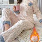 Star Jacquard Cozy Women's Pajama Set