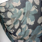 Lenço com Estampa Tropical de Hibisco Inspirado em Bali - Xale Havaiano Azul Turquesa & Rosa Coral, Leve e Quente para Praia, Festas & Viagens - Envoltório Retrô Turquesa/Branco/Rosa Coral/Marrom