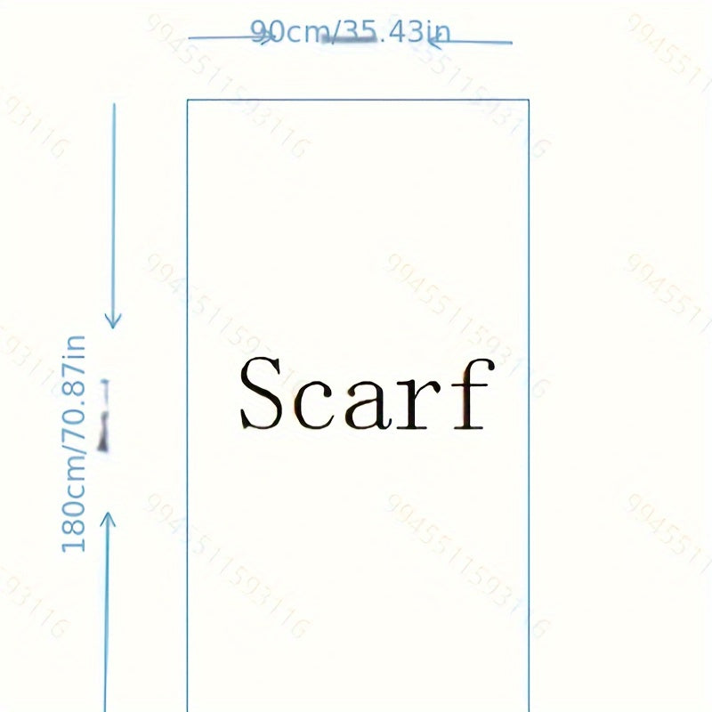 1pc Lenço de Impressão de Árvore para Mulheres - Design Vibrante de Folhas de Outono, Mistura de Viscose Macia, Leve e Estiloso para Primavera e Outono, Perfeito para Atividades ao Ar Livre, Acessório de Moda | Lenço de Impressão Vibrante | Lenço Leve