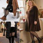 1pc Collants de Inverno Quentes para Mulher Plus Size com Forro de Lã Grossa - Meias de Calças de 220G com Costura Frontal e Traseira, Cor Sólida, 0XL-3XL, Lavar à Mão Apenas, Confortáveis e Elegantes para Roupa Casual, Leggings de Inverno, Design Sem Costuras, Textura Suave