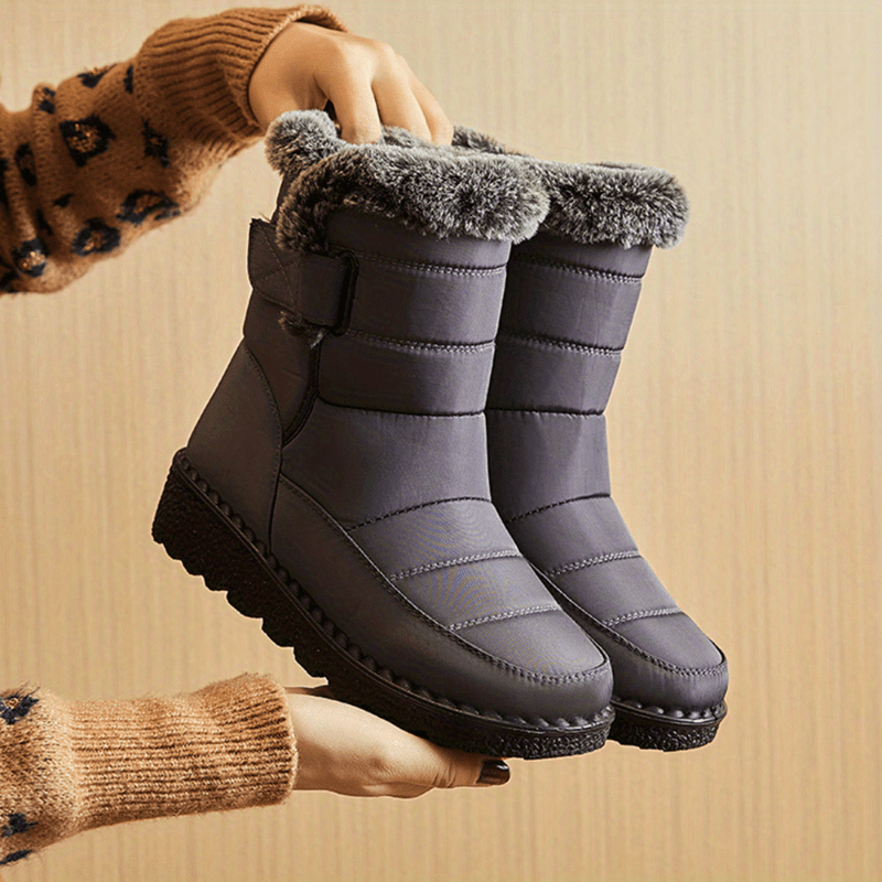 Cozy Plush-Lined Winter Boots for Women
